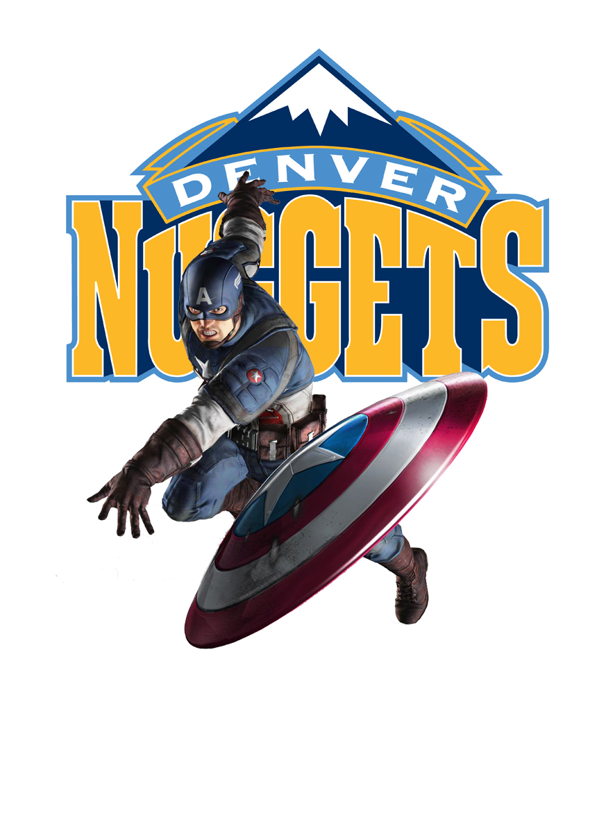 Denver Nuggets Captain America Logo vinyl decal